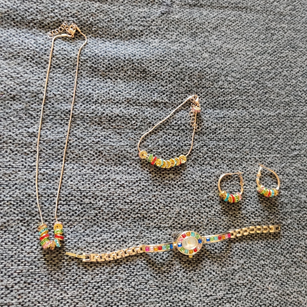 Colorful Gemstone Jewelry Set